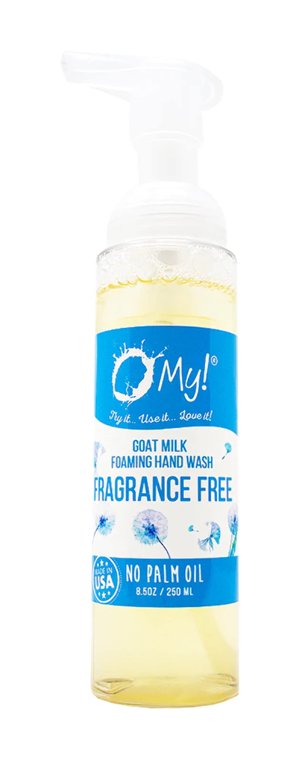 O My! Goat Milk Foaming Hand Wash | Rich, Creamy Foam | Made with Farm-Fresh Goat Milk | Free of Parabens & More | Handcrafted in USA Beauty & Personal Care O My!