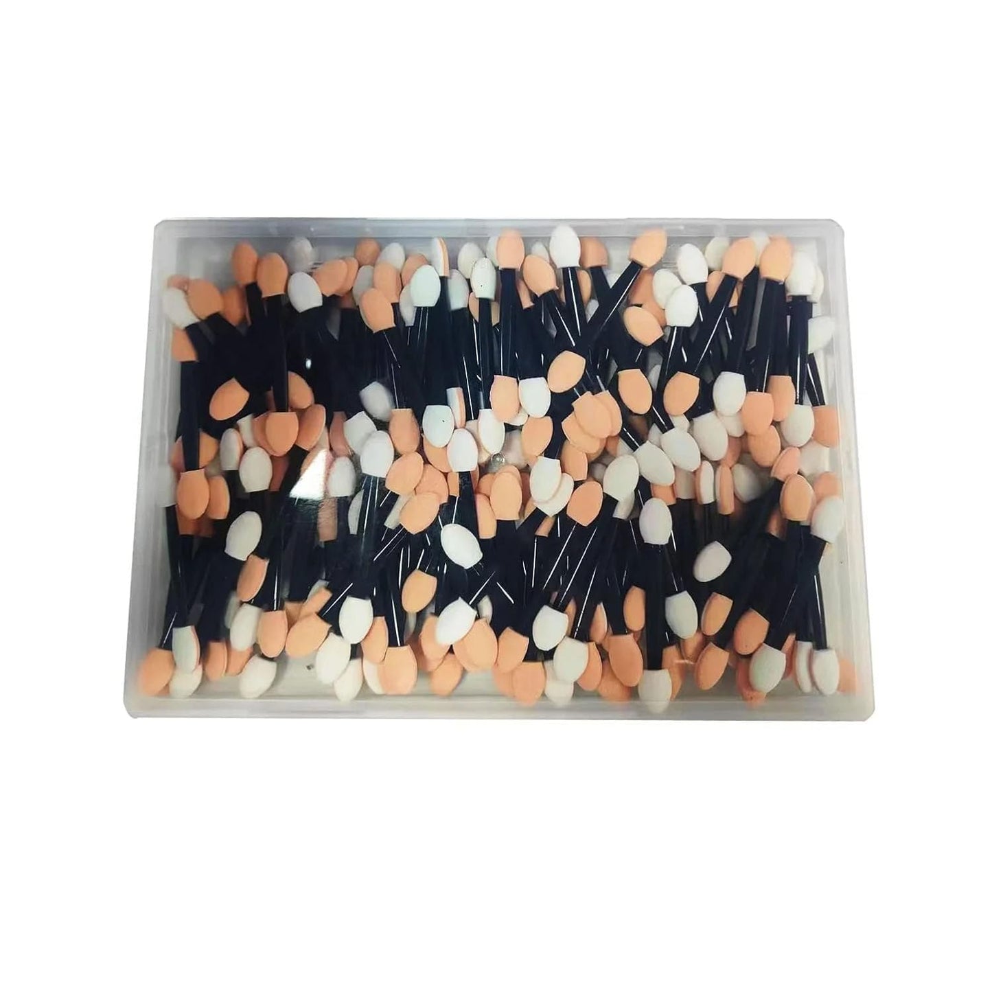 200Pcs Sponge Eyeshadow Applicators,Eyeshadow applicators sponge,Double Sided Eyeshadow Brush with Box, Black Makeup Applicators Beauty & Personal Care Peduu