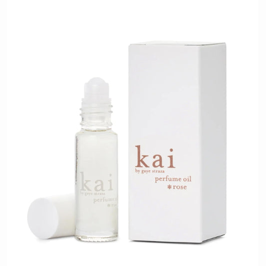 kai perfume oil. rose absolute, gardenia wrapped in white exotic flowers, layered with rose absolute. eau de perfume roll-on oil, 1/8 fl oz., vegan Beauty & Personal Care kai