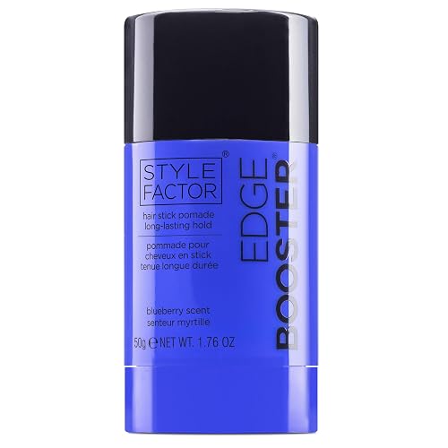 Style Factor EDGE BOOSTER Hair Wax Stick Pomade with Beeswax | Strong Hold Slick Stick for Flyaways, Edges & Baby Hair for Sleek Buns & Ponytails | Beauty & Personal Care Style Factor