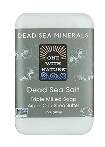 One With Nature Dead Sea Mineral Soap, Dead Sea Salt, 7-Ounces (Pack of 6) Beauty & Personal Care One With Nature