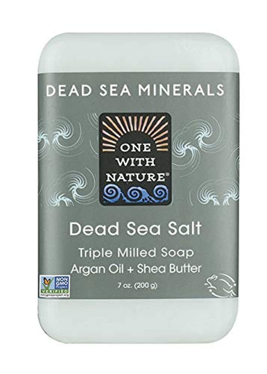 One With Nature Dead Sea Mineral Soap, Dead Sea Salt, 7-Ounces (Pack of 6) Beauty & Personal Care One With Nature
