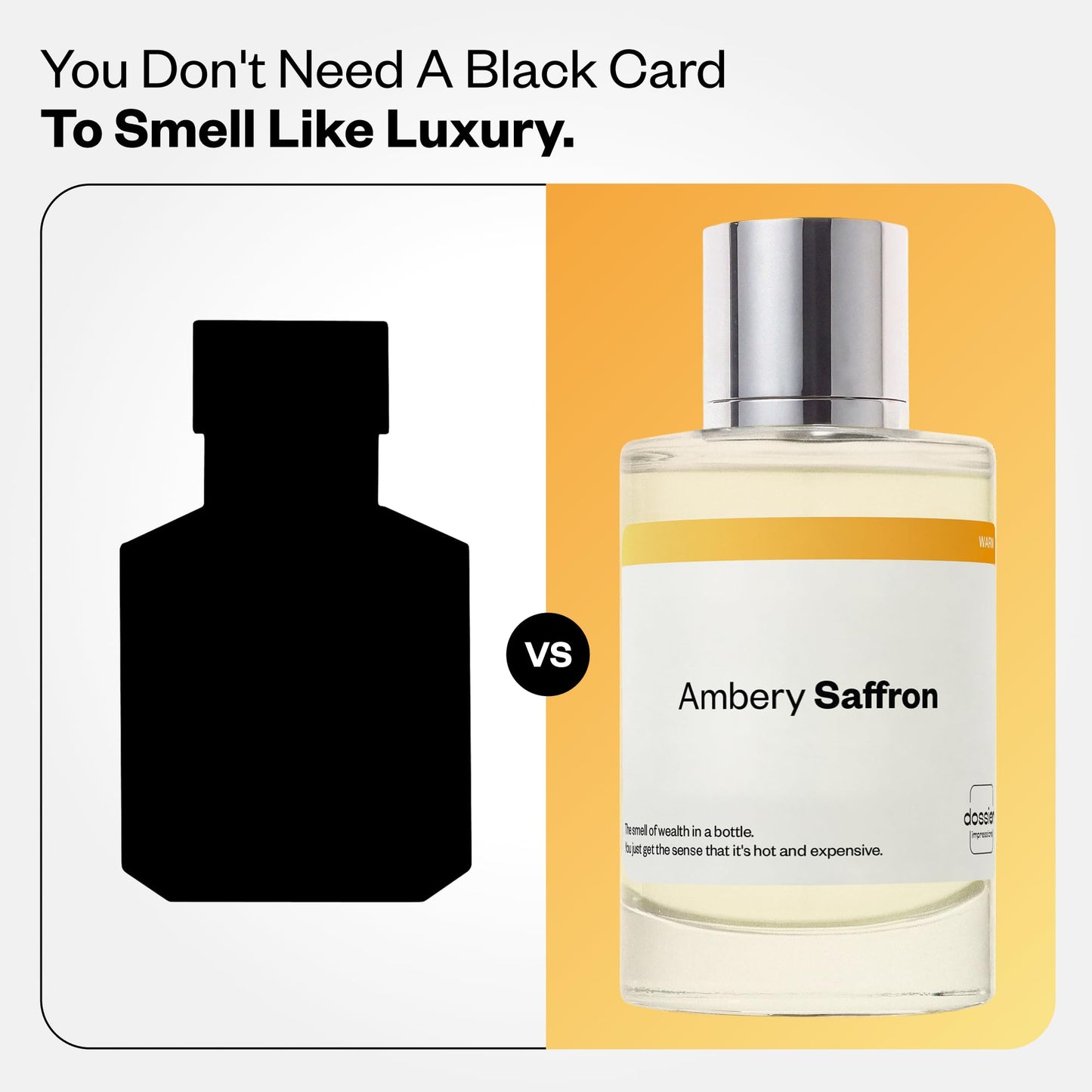 Dossier - Ambery Saffron - Eau de Parfum - Inspired by Baccarat Rouge 540 - Long-Lasting Fragrance - Unisex - 3.4 fl oz (100ml) Beauty & Personal Care Dossier