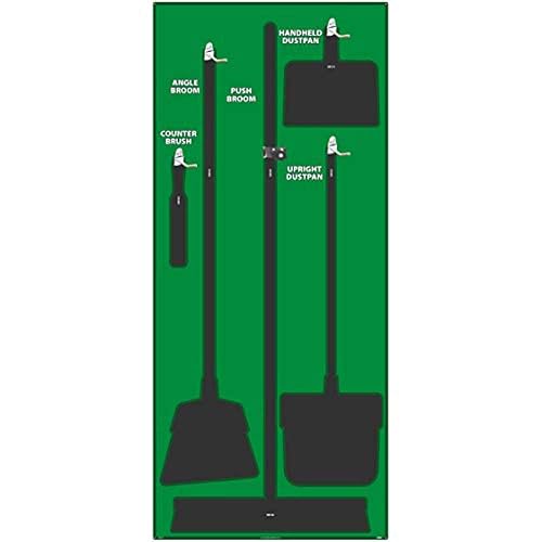 NMC SB103FG 5S Janitorial Shadow Board, Green/Black, 68"X30", ProSeriesAcrylic (Tools Sold Separately) Beauty & Personal Care NMC