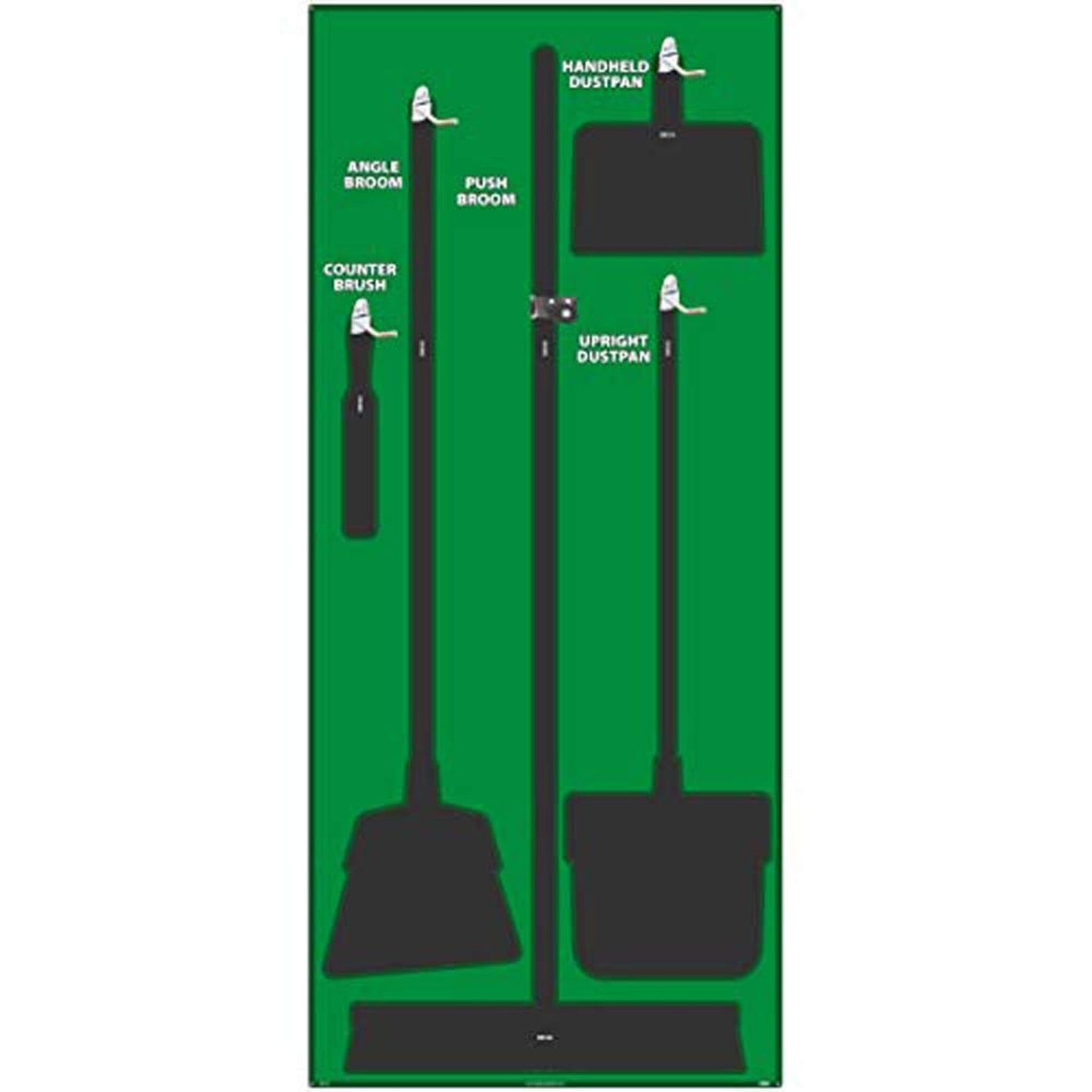 NMC SB103FG 5S Janitorial Shadow Board, Green/Black, 68"X30", ProSeriesAcrylic (Tools Sold Separately) Beauty & Personal Care NMC