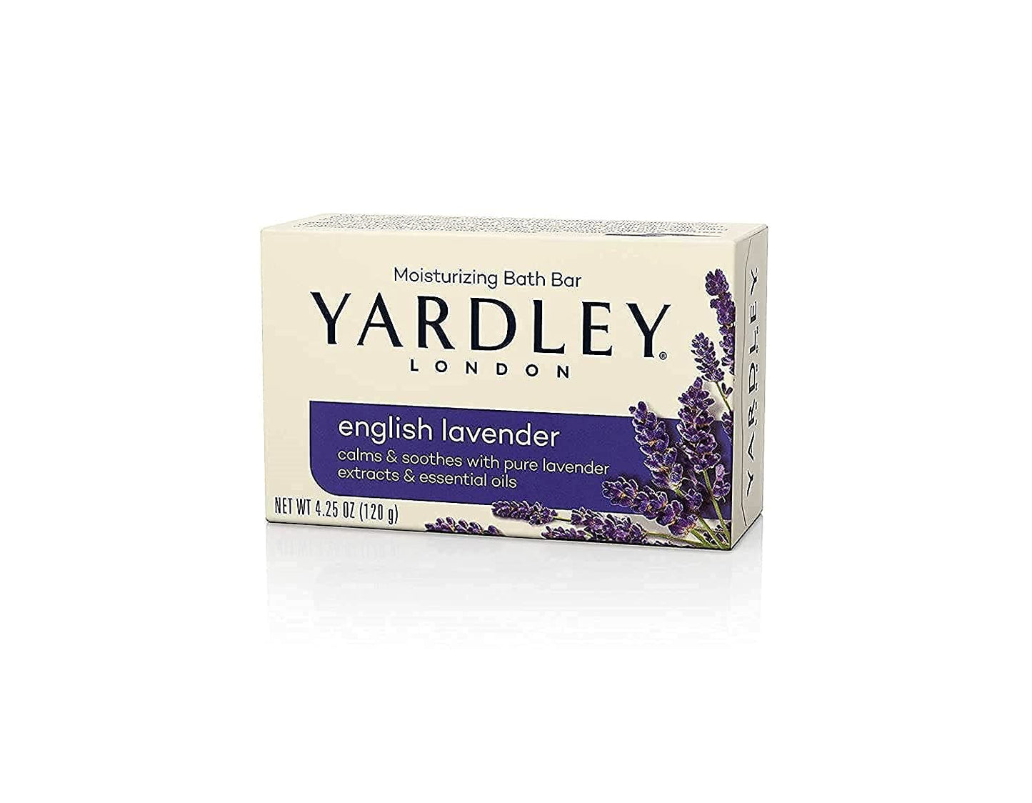 Yardley London English Lavender with Essential Oils Soap Bar, 4.25 oz Bar (Pack of 4) Beauty & Personal Care Yardley