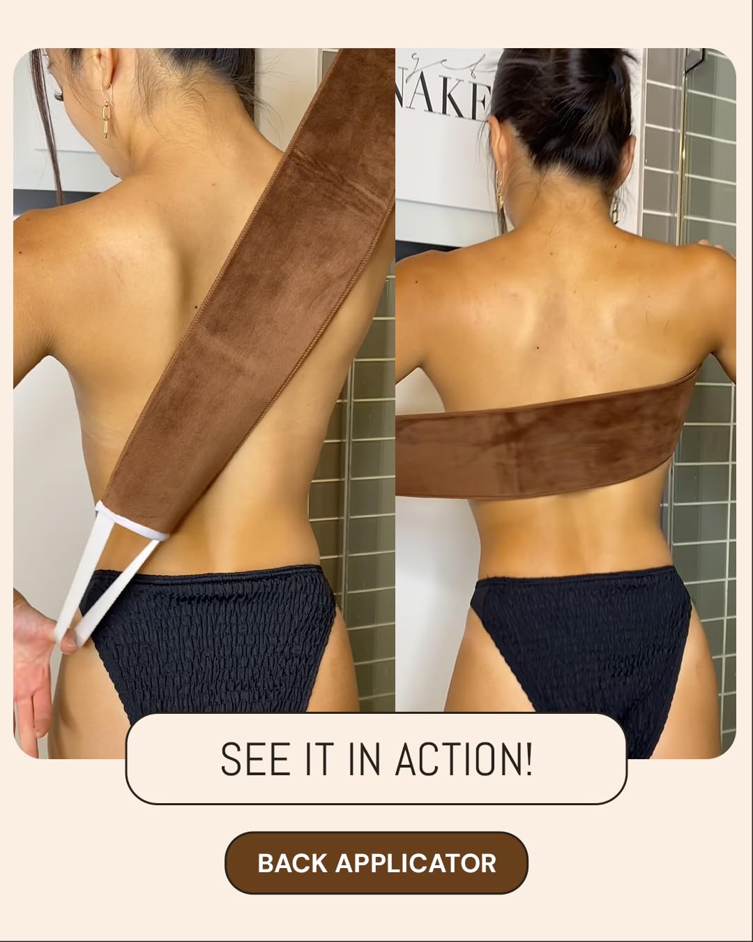 Peta Jane Back Tanning Applicator Mitt - Streak-Free, Easy Reach Self Tanner for Back & Body, Sunless Tan at Home, Ergonomic Design for Full Coverage Beauty & Personal Care Peta Jane