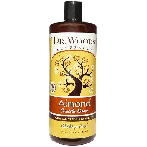 Sylvia's Hair Products Dr. Woods Castile Soaps, Almond Soap with Shea Butter, 32-Ounce (Pack of 12) Beauty & Personal Care Dr. Woods