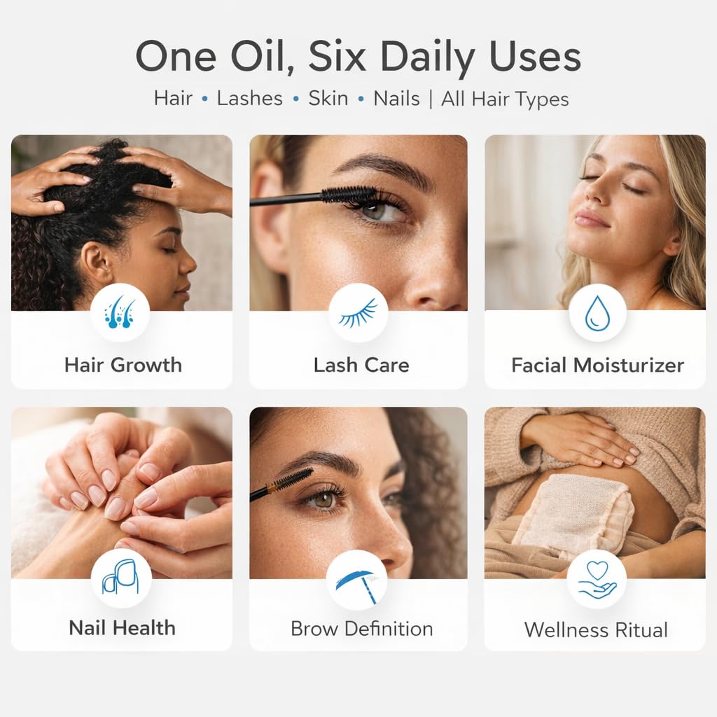 Ella & Eden USDA Organic Castor Oil - 100% Pure Cold Pressed Hexane-Free - Glass Bottle - For Hair Growth, Face, Eyelash, Skin, Stomach - Unrefined 16 Beauty and Personal Care Ella & Eden