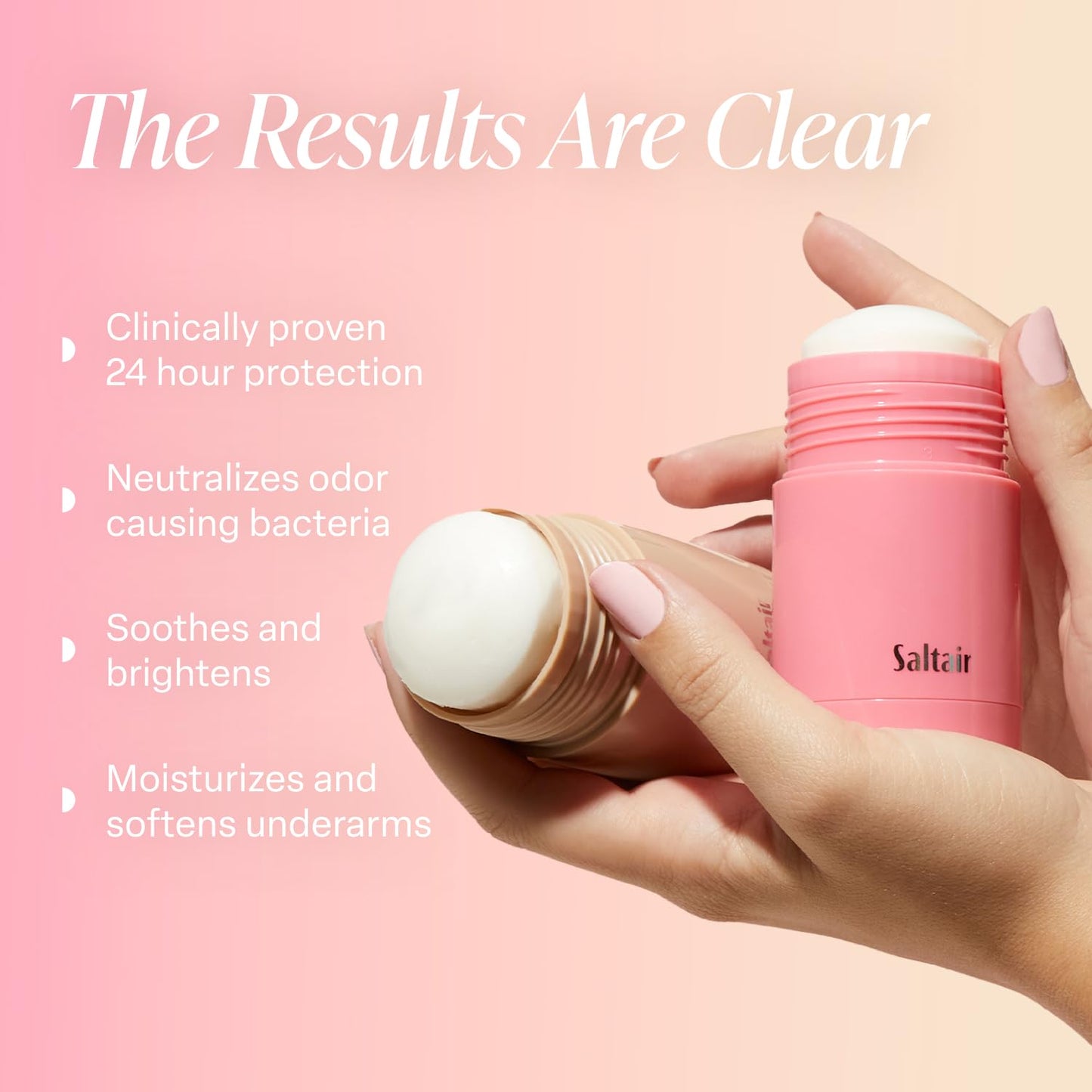Saltair Skincare Deodorant - Aluminum-Free Deodorant for Men and Women with Long Lasting Odor Protection Zinc and BHA. Refillable Stick, Suitable Beauty and Personal Care Saltair