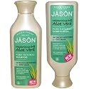 JASON All Natural Organic Aloe Vera Shampoo and Conditioner Bundle with Dry Hair Treatment Product, Calendula, Chamomile and Grapefruit, No Sulfates Beauty & Personal Care JASON