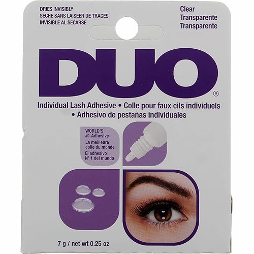 Duo Eyelash Individual Adhesive Clear 0.25 Ounce (7ml) (2 Pack) Beauty & Personal Care DUO