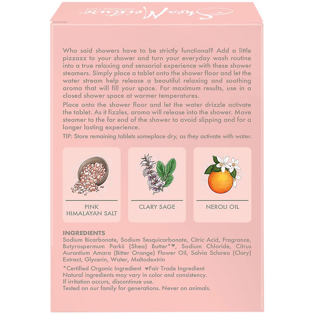 Pink Himalayan Salt Relaxing Shower Steamers - Clary Sage & Neroli Oil (4 Ounces) Beauty & Personal Care SheaMoisture