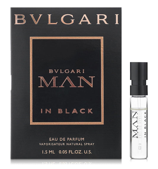 Bvlgari Man in Black Eau de Parfum Spray, 1.5 ml, 0.05 fl oz Beauty & Personal Care BVLGARI