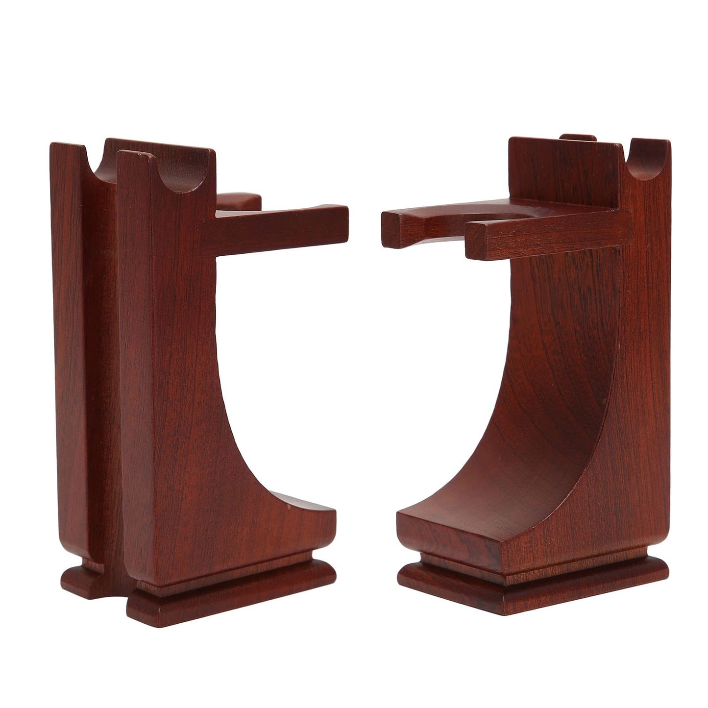Wood Shave Stand and brush stand Strong Practicality Anti Slip Base Shave Stand Strong Stable To Use Wine Red for Bathroom Belleza Beauty and Personal Care Jopwkuin