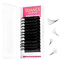 TDANCE Easy Fan Lash Extension Rapid Blooming Volume Eyelash Extensions C CC D DD J B L Curl 0.03-0.12mm Thickness Easy Fan Volume Lashes Self Fanning Beauty & Personal Care TDANCE