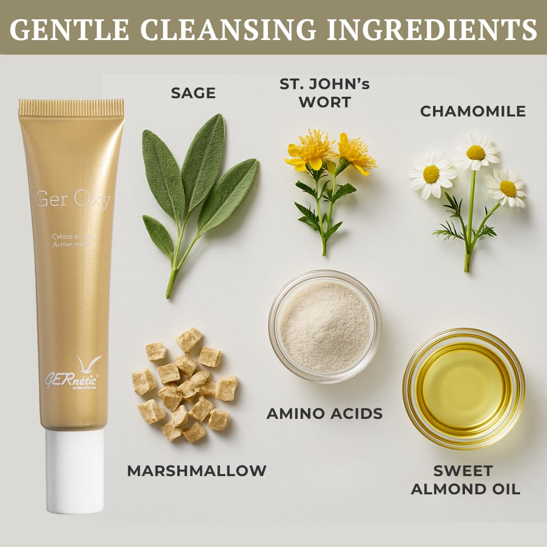 Gernetic Ger Oxy, Oxygenating Pollution Protection Face Cream, Revitalizing Daily Moisturizer for Dull Skin, 40ml Beauty & Personal Care Gernetic International