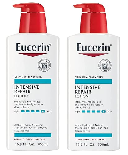 Eucerin Intensive Repair Body Lotion, Lotion for Very Dry Skin, 16.9 Fl Oz Pump Bottle - Pack of 2 Beauty & Personal Care Eucerin
