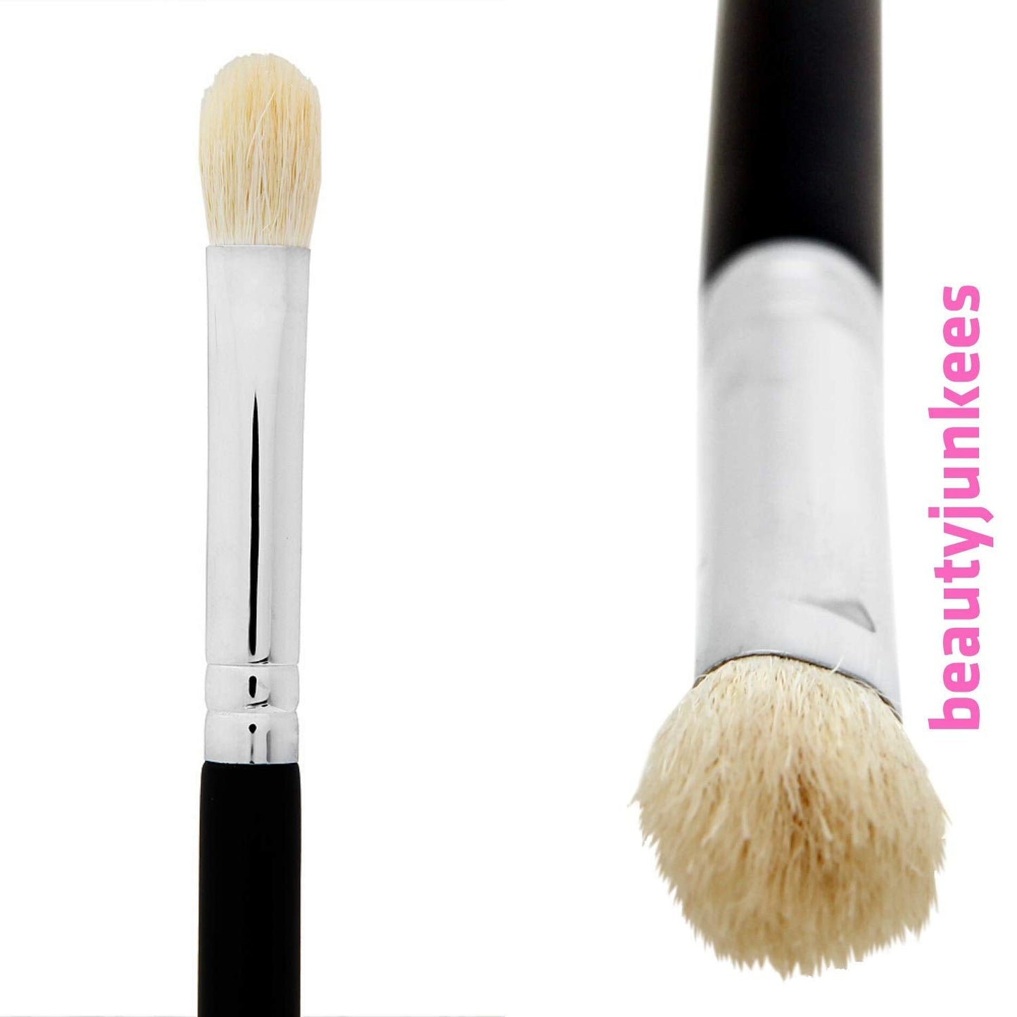 Tapered Blending Eyeshadow Makeup Brush - Beauty Junkees Professional Eye Shadow Blender Make Up Brush, Soft Firm Natural Hair Bristles for Precision Beauty & Personal Care Beauty Junkees