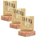 Varina Natural Cherry Almond Aloe Bar Soap - Gentle Cleansing for Sensitive Skin, Spicy - 3 Pack - Experience Healthy and Glowing Skin Beauty & Personal Care Varina