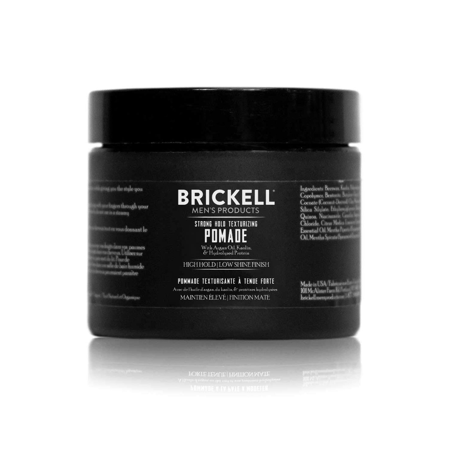 Brickell Men's Products Strong Hold Texturizing Pomade For Men, Natural and Organic, Pliable Hair Styling Fiber Pomade, 2 Ounce, Scented Beauty & Personal Care Brickell Men's Products