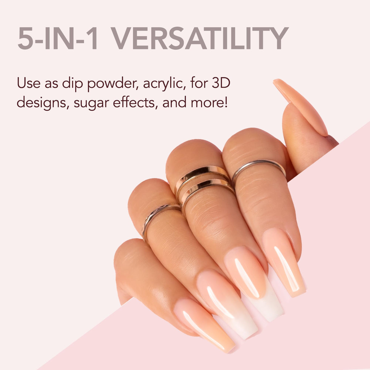 Kiara Sky All-In-One Acrylic Nail Powder | Multi-Use Dip & Acrylic Powder | Sculpting, Overlay & Dipping 2 oz, Good As Gone