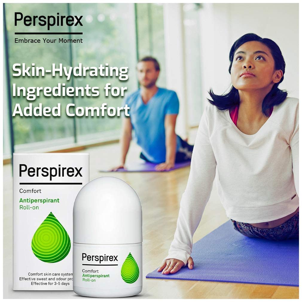 Perspirex Comfort Antiperspirant for Men and Women - Roll On Deodorant for Protection Against Sweat and Odour Beauty and Personal Care PERSPIREX
