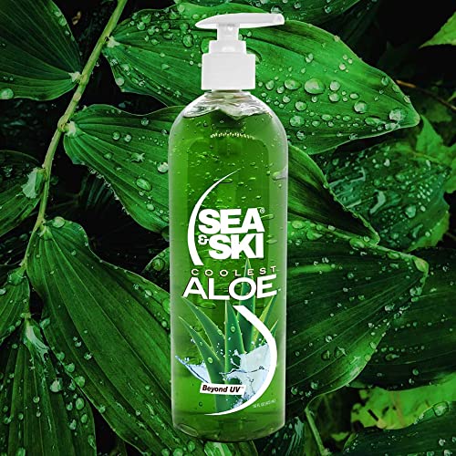 SEA & SKI After Sun Coolest Aloe Gel - Naturally Deep Moisturizing Beauty & Personal Care SEA & SKI