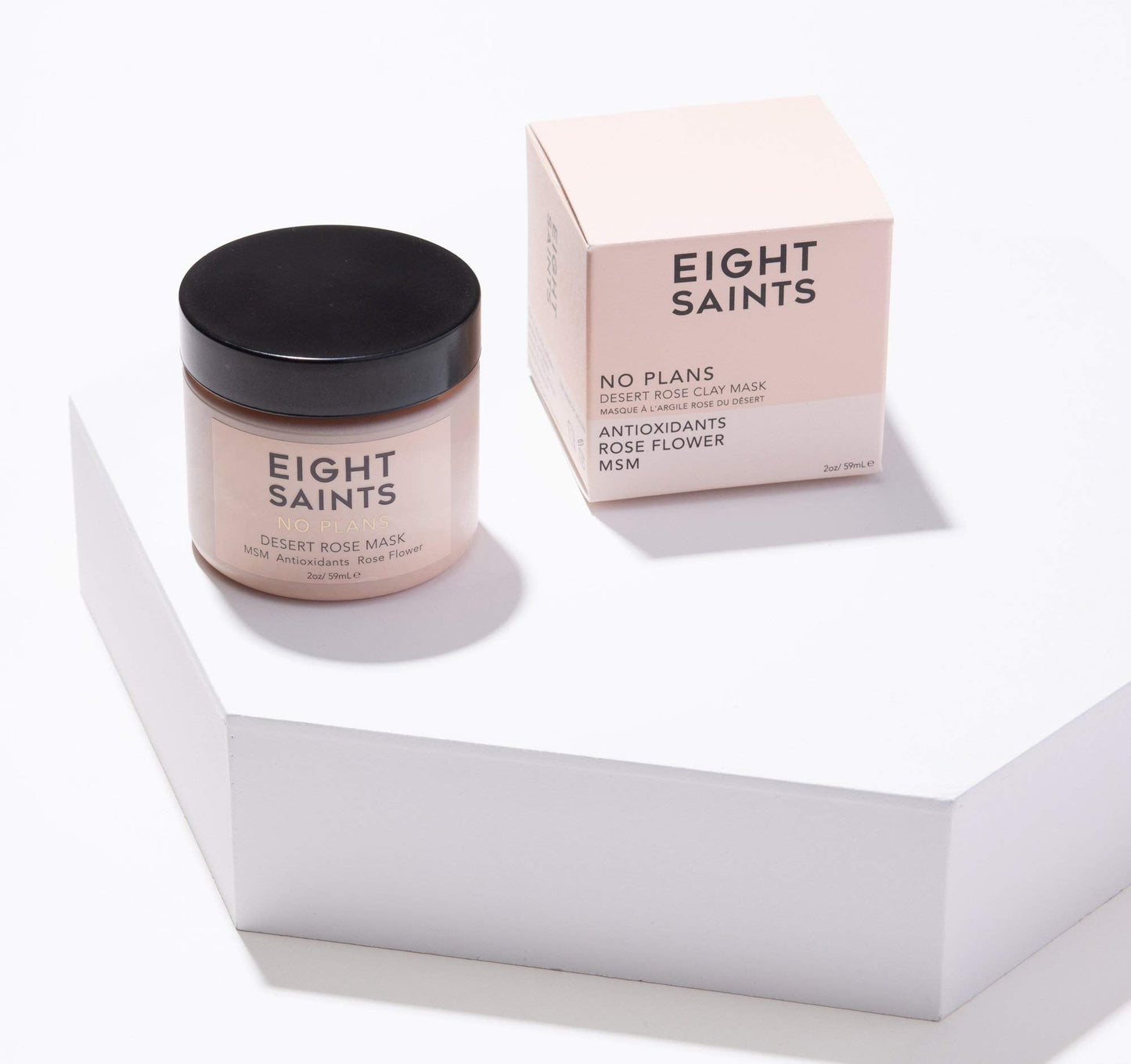 Eight Saints No Plans Clay Face Mask Skin Care Product, Natural and Organic Pore Reducing Clay Facial Mask to Remove Blemishes, Acne, Oil, Beauty & Personal Care Eight Saints