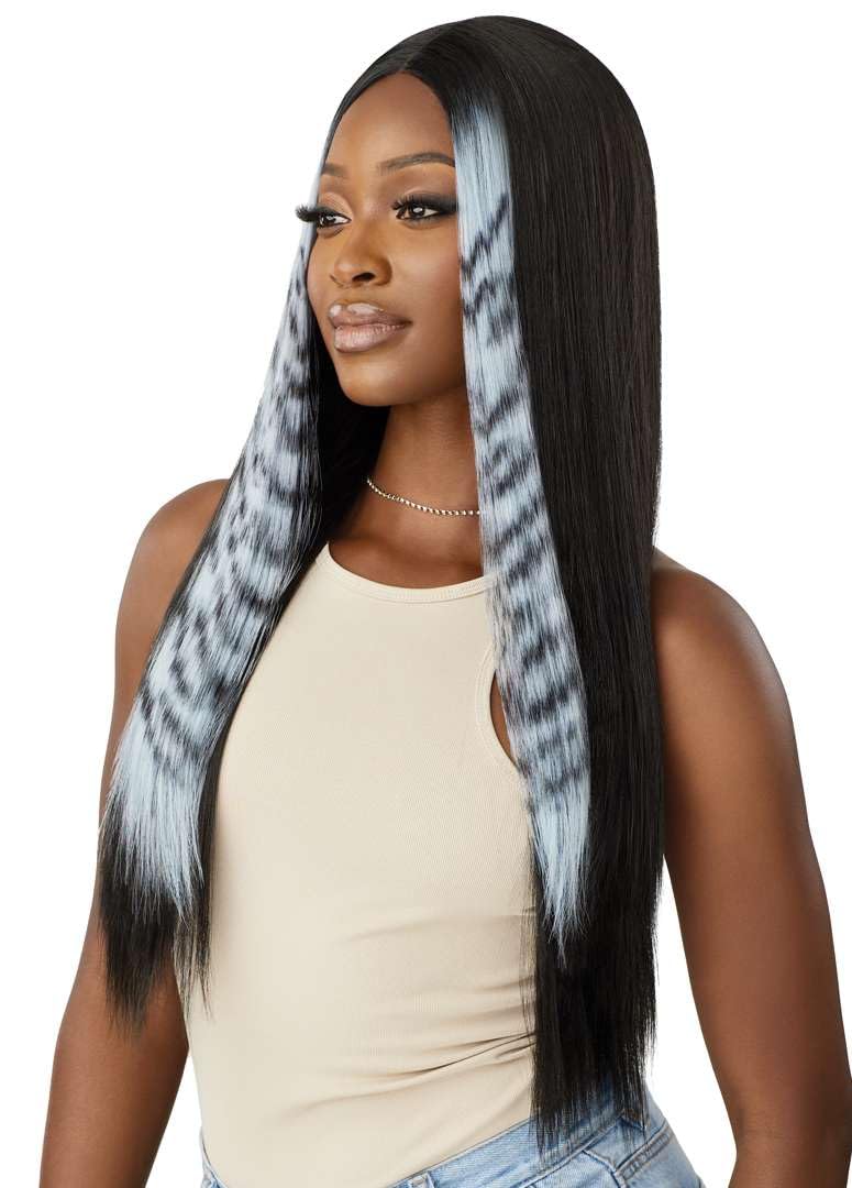Outre Lace Front Wig - Color Bomb - Tygra (JET BLACK 1)