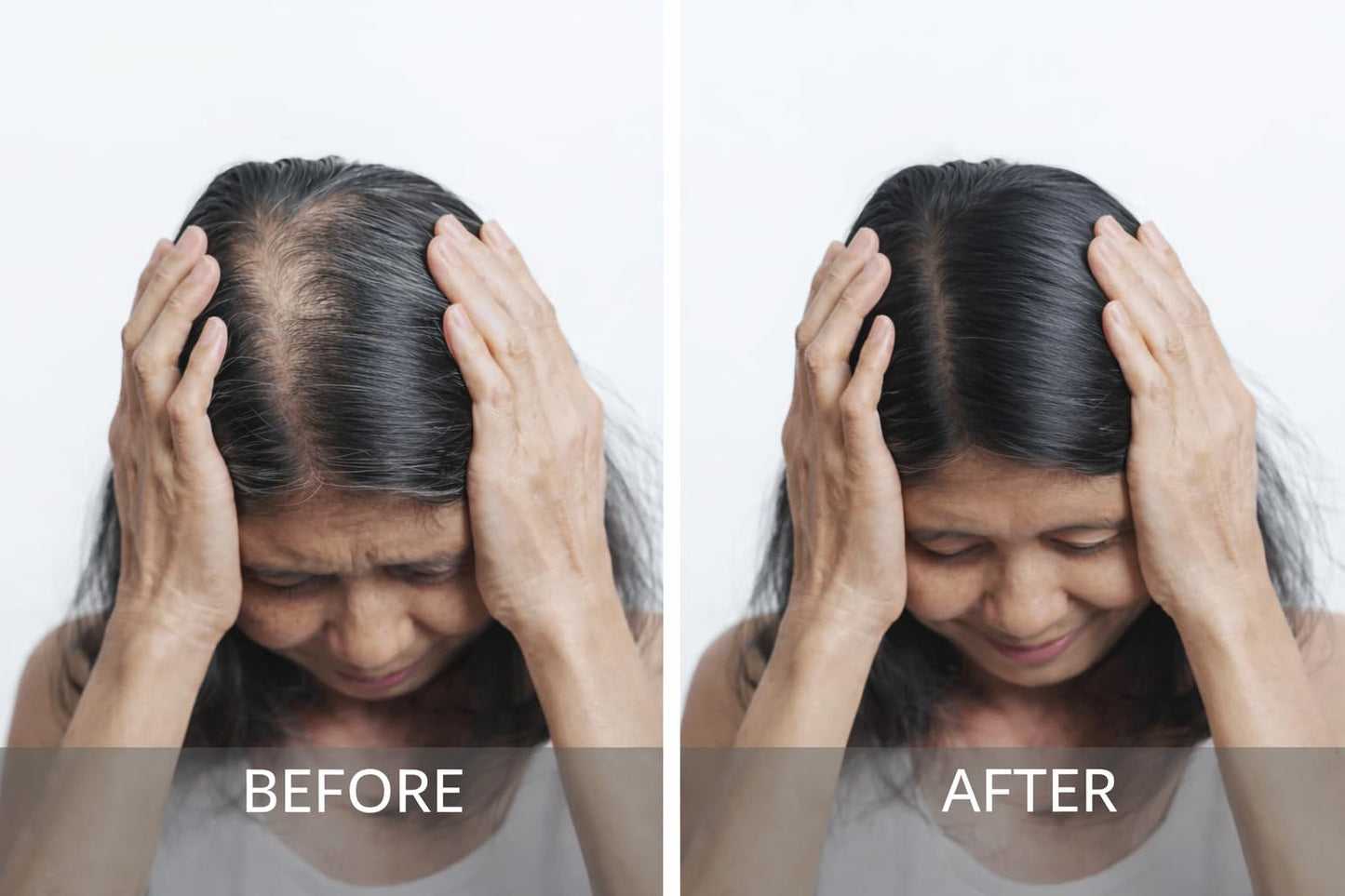 diCesare NEW! 2-n-1 Thicken Natural Hair Builder Dark Brown Custom Formulation Covers Thinning Areas and Attaches to Existing Hair Appearing Thicker Beauty & Personal Care DICESARE
