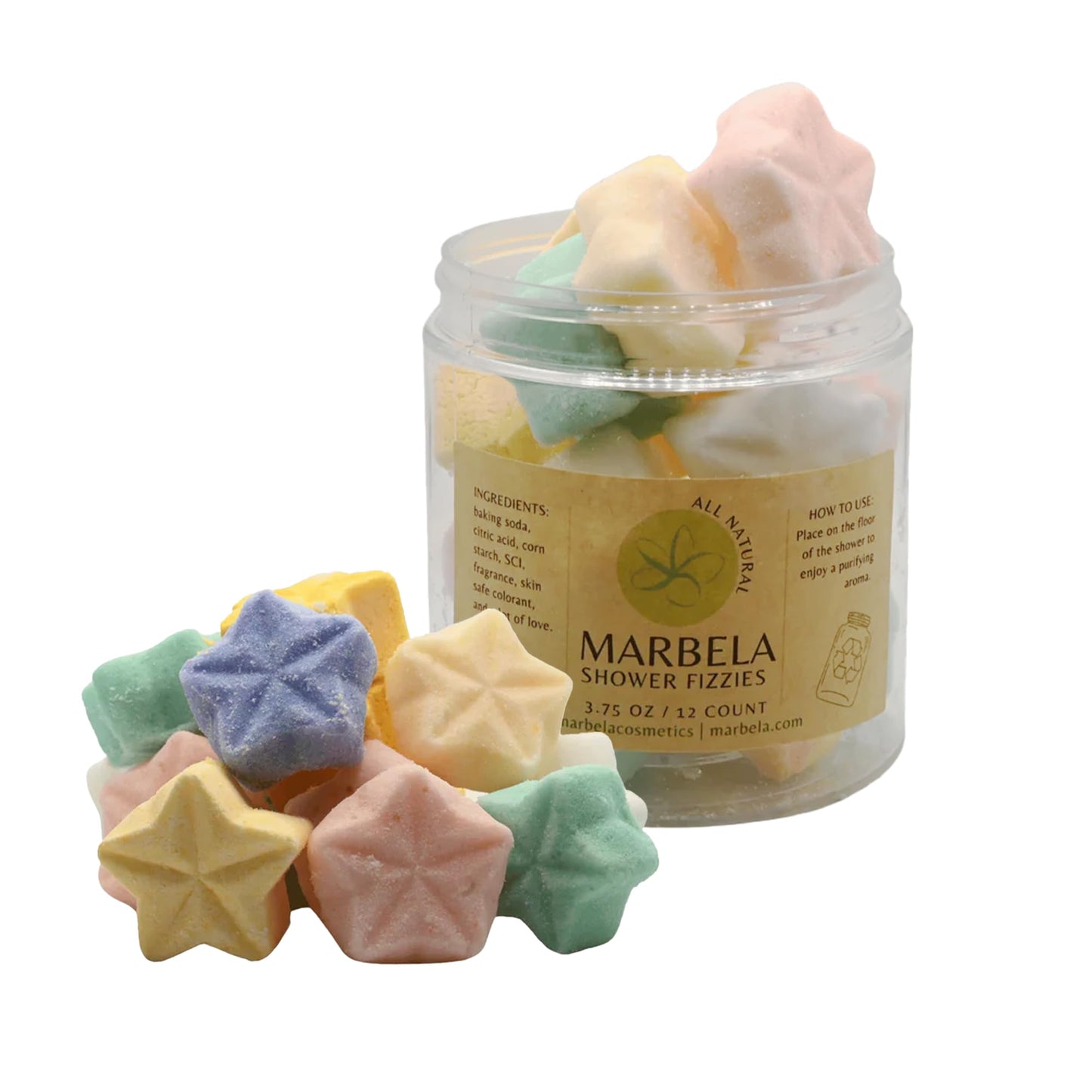 Marbela Variety Pack Shower Fizzies Aromatherapy - 12 pcs Multi-Scent Shower Steamers for Men and Women, Handmade Vegan Bath Essentials, Aromatherapy Beauty and Personal Care Marbela