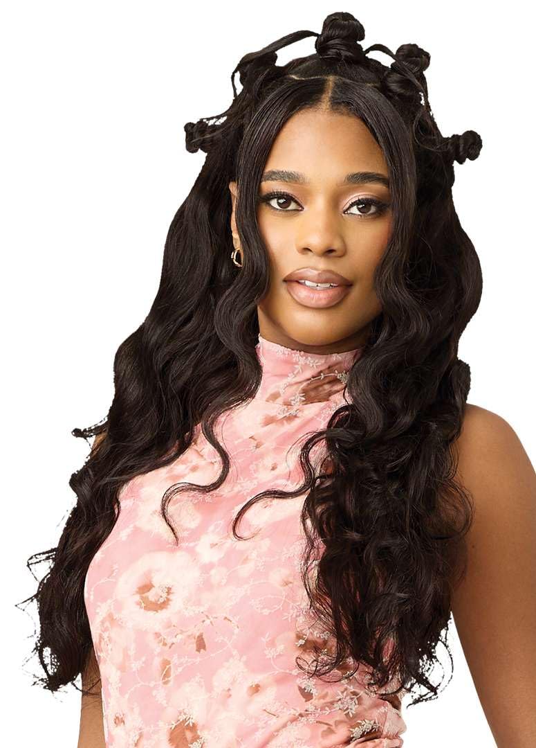 Outre Honey Punch 100% Unprocessed Remi Human Hair - Body 10" 12" 14" (NATURAL BLACK)