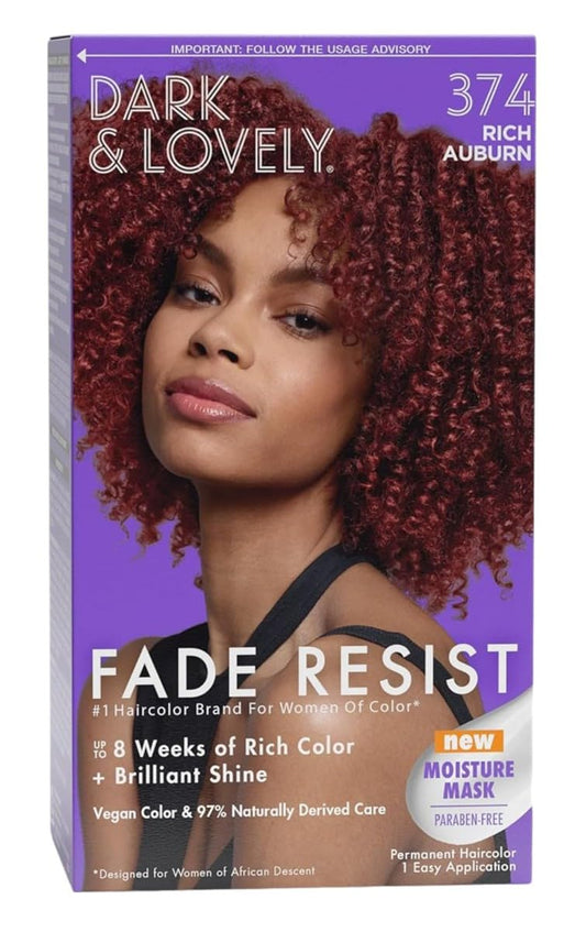 Dark & Lovely Color #374 Rich Auburn (Pack of 3) Beauty & Personal Care Dark and Lovely