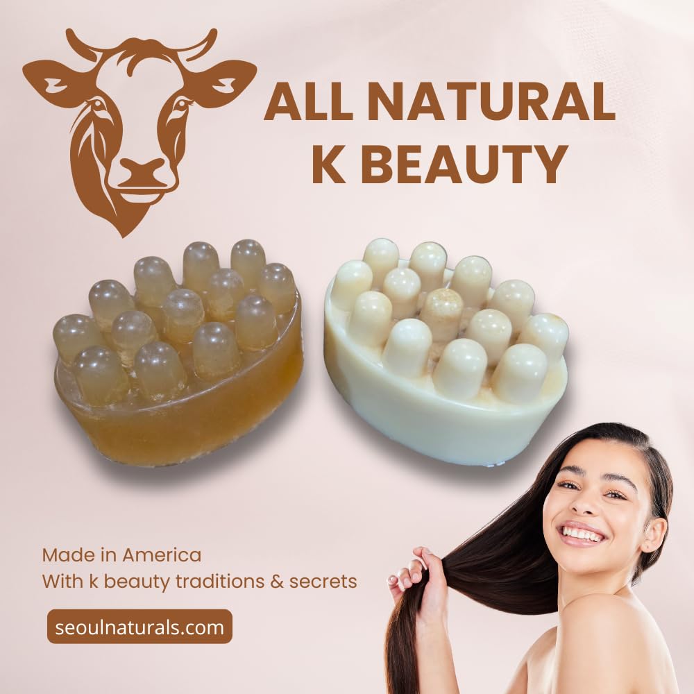 Seoul Naturals Cosmetic-Grade Tallow Shampoo and Conditioner Bars with Marshmallow root & Ginger Oil Beauty & Personal Care Seoul Naturals