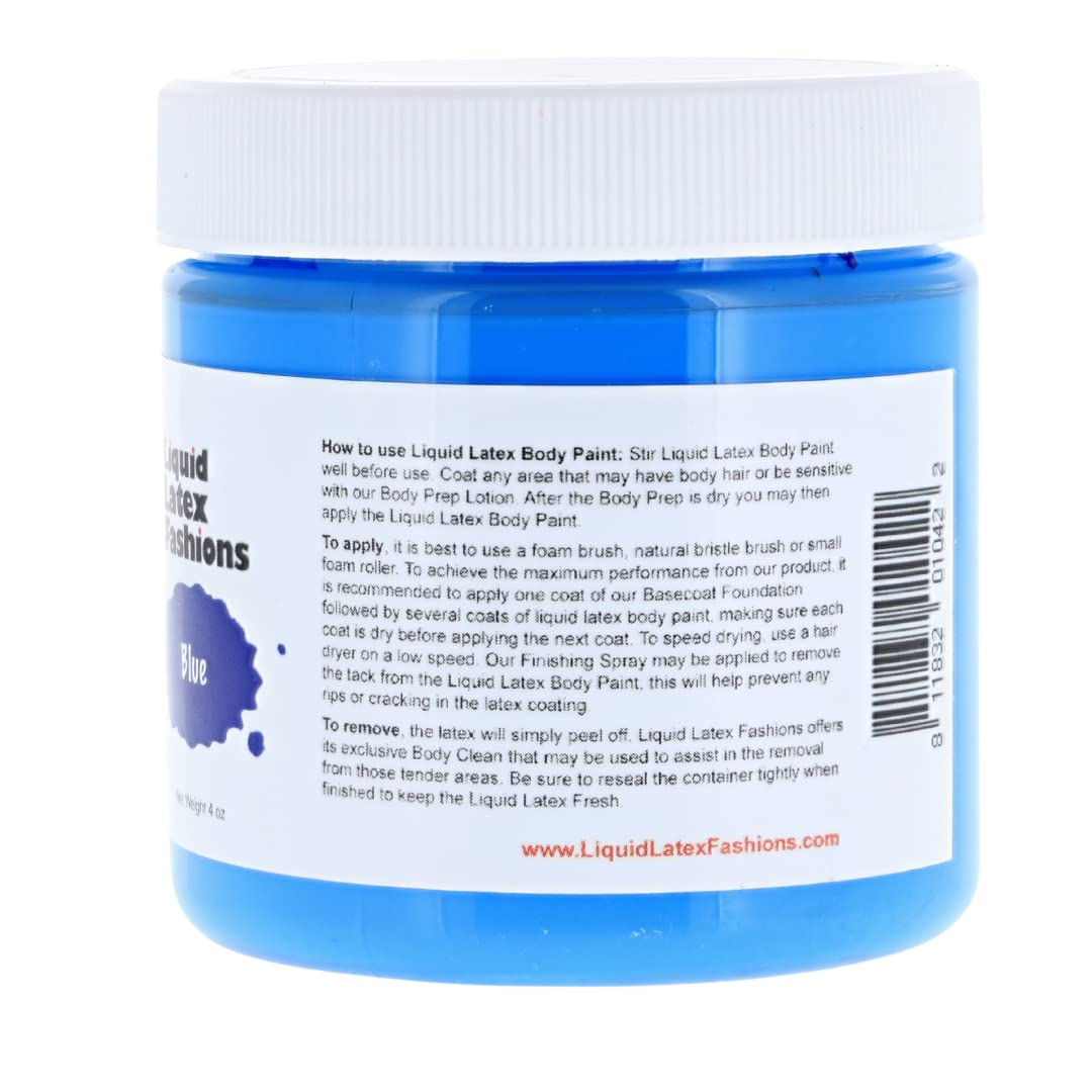 Liquid Latex Fashions Blue Body Paint for Adults and Kids, Ammonia Free, Cosplay Makeup, Creates Professional Monster, Zombie Arts, Easy On and Off- 4 Beauty & Personal Care Liquid Latex Fashions