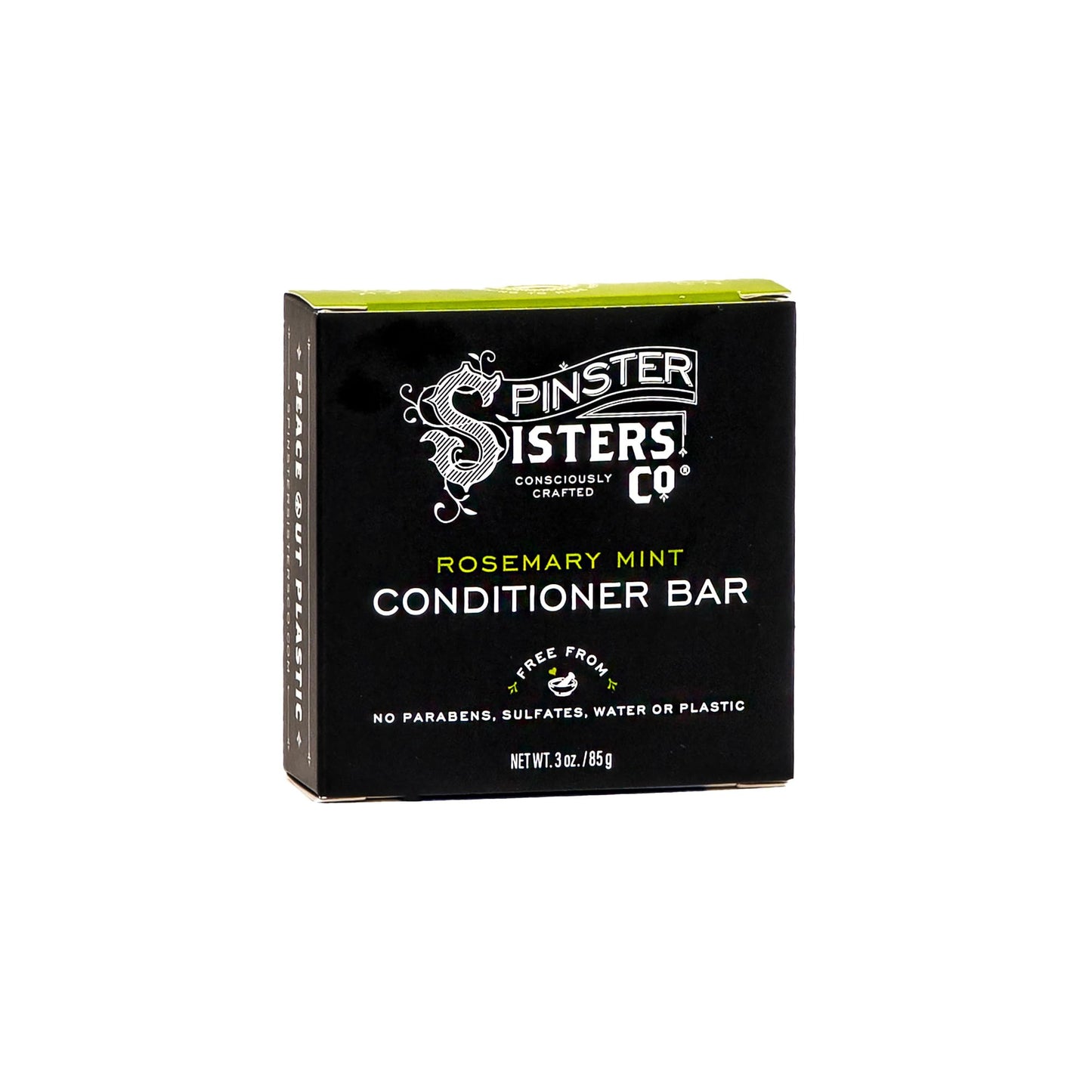Spinster Sisters Natural Hair Care Set, Rosemary Mint - Shampoo Bar, Conditioner Bar, Brown Dry Shampoo - Homemade, sulfate-free, moisturizing Beauty & Personal Care Spinster Sisters