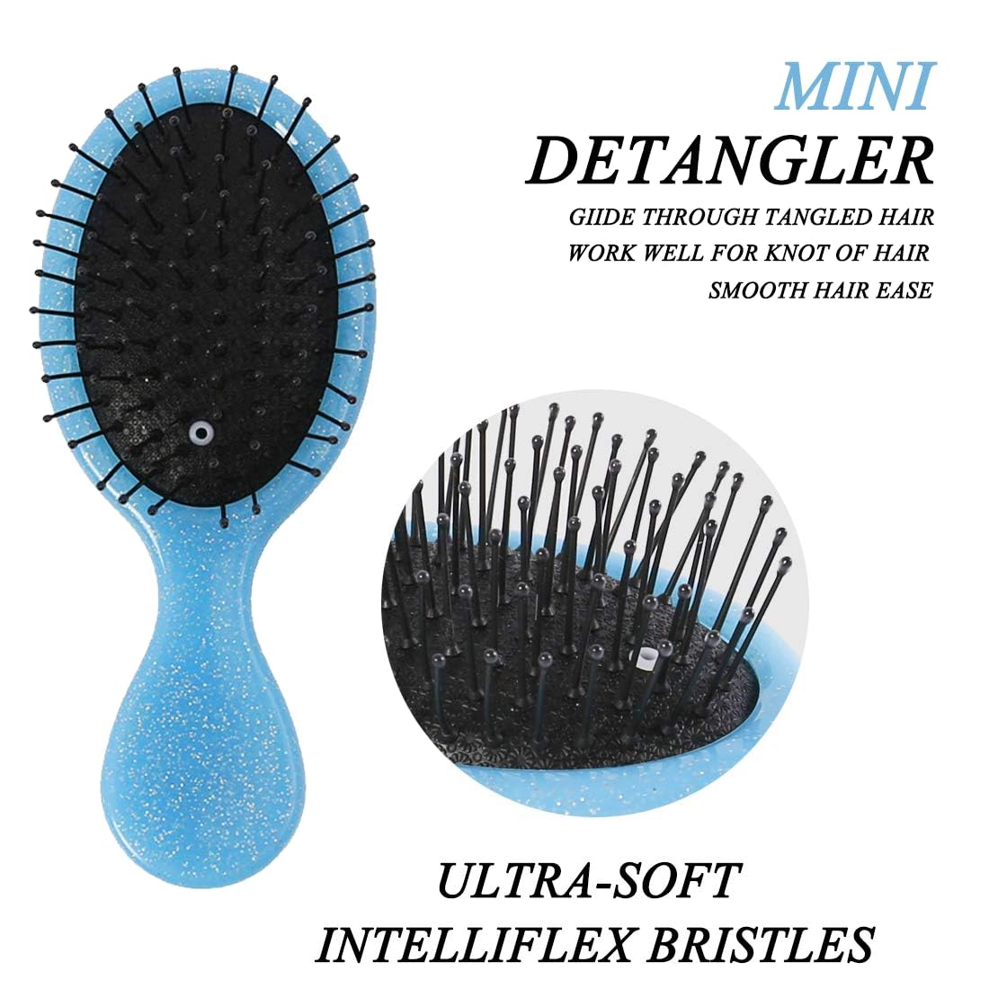 Toddler Detangler Hair Brush Travel Detangling Brushes 3Pcs Women Valentines Day Best Gift Small For Baby Kids Pocket hairbrush Pro, for Curly Wet Dry Beauty & Personal Care Woplagyreat