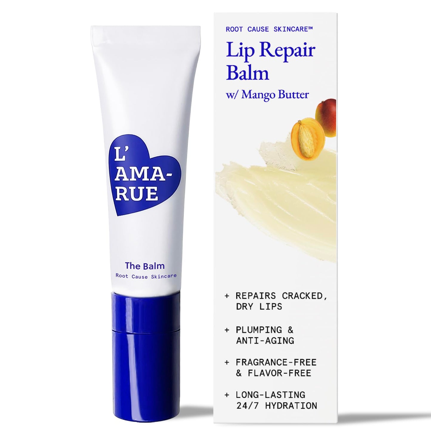 L'AMARUE Lip Repair Balm - 0.33 fl oz: Intensive Repair for Dry, Cracked, Aging Lips - Hydrating, Moisturizing & Soothing - Chapped Lips & Helps in Beauty and Personal Care L'AMA-RUE L'AMARUE