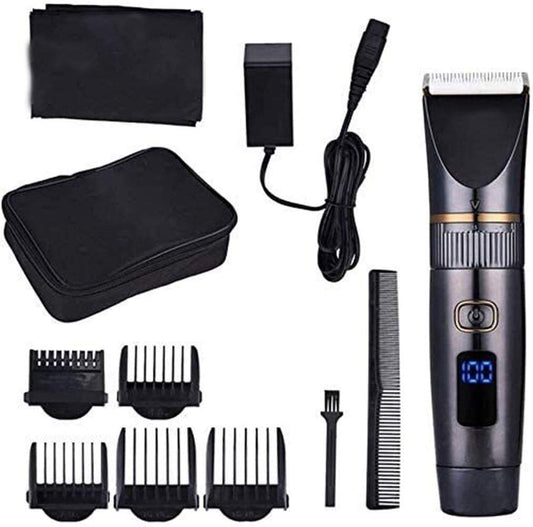 Easy hair clipper Professional Hair Clippers cordless Haircut Hair Trimmer Adult Hair Cutting Machine Style LED Display Waterproof Hair Clipper Men's Beauty and Personal Care SKipdr