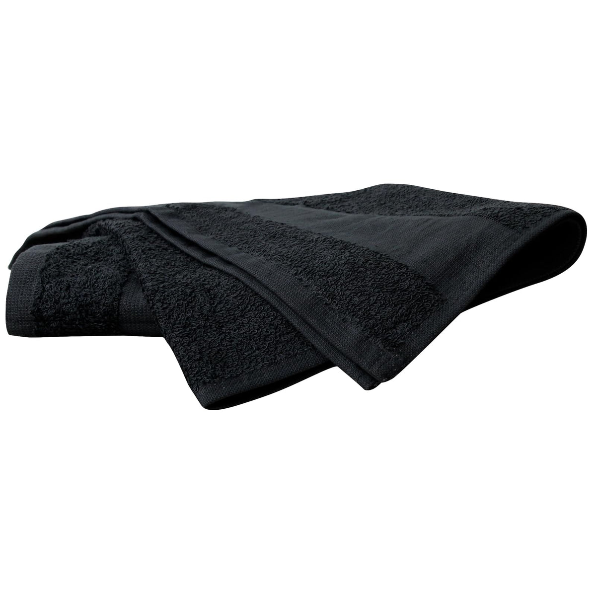 ForPro Premium Bleach Tough Salon Towels, 12ct, Black, 27" L x 16" W