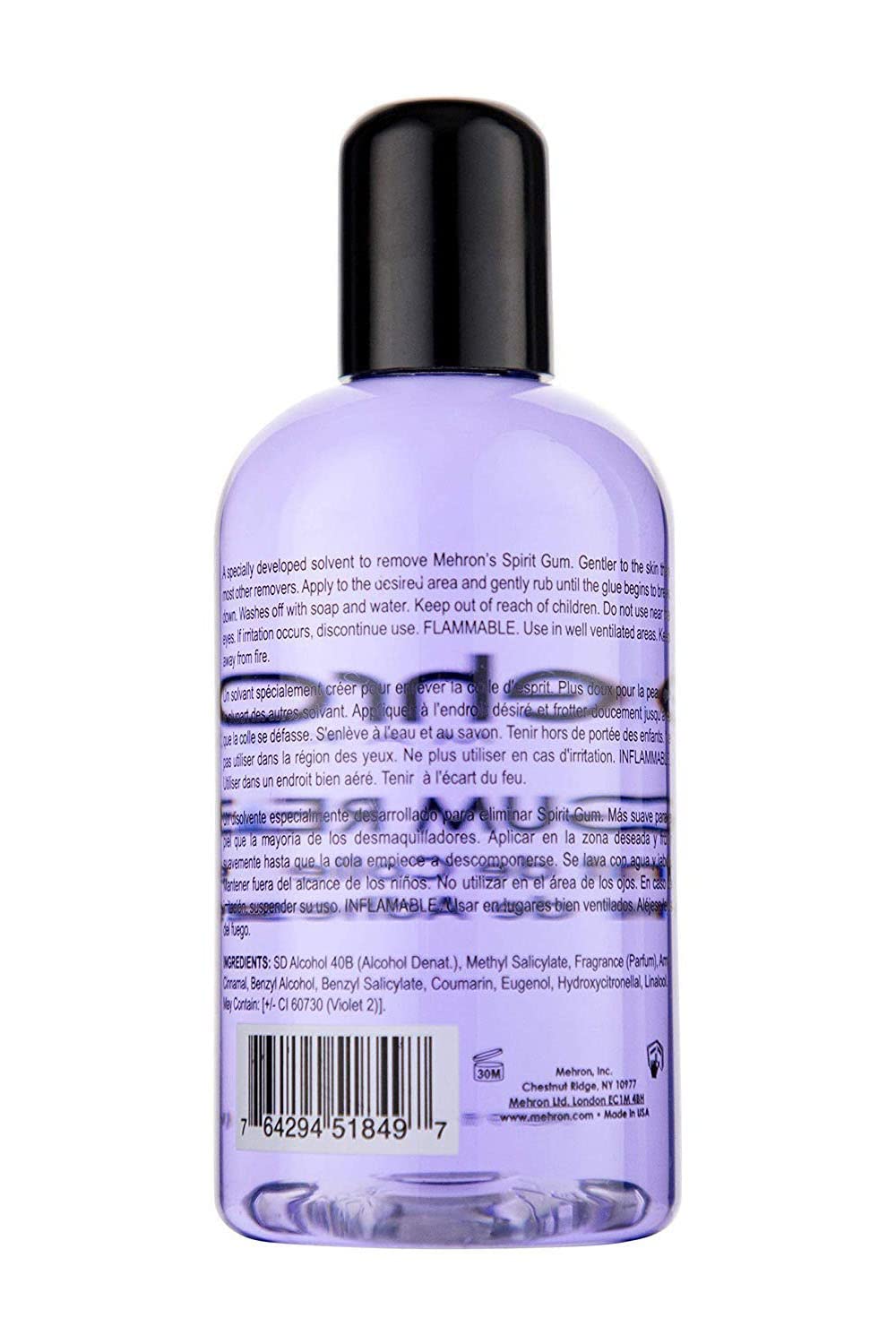 Mehron Makeup Spirit Gum Adhesive Makeup Remover - 9 Fl oz