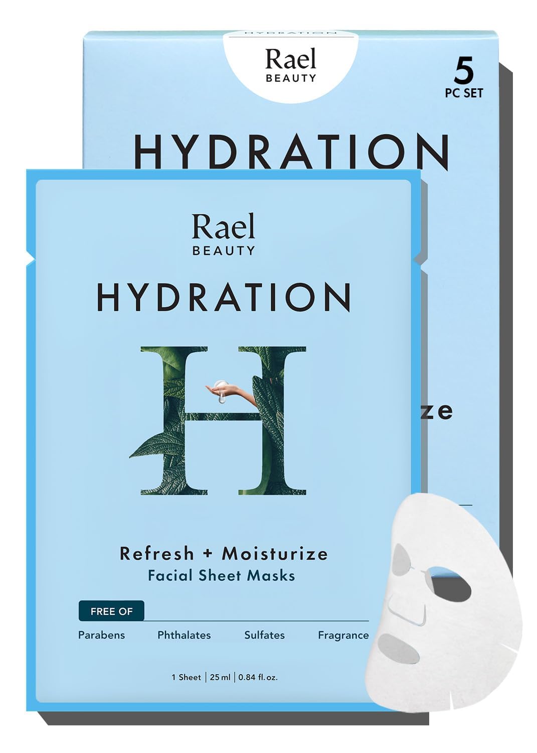 Rael Face Mask Skin Care, Hydrating Face Masks - Bamboo Facial Sheet Mask, Korean Skincare, Dewy Skin Care, Hydrating and Moisturizing, made Beauty & Personal Care Rael