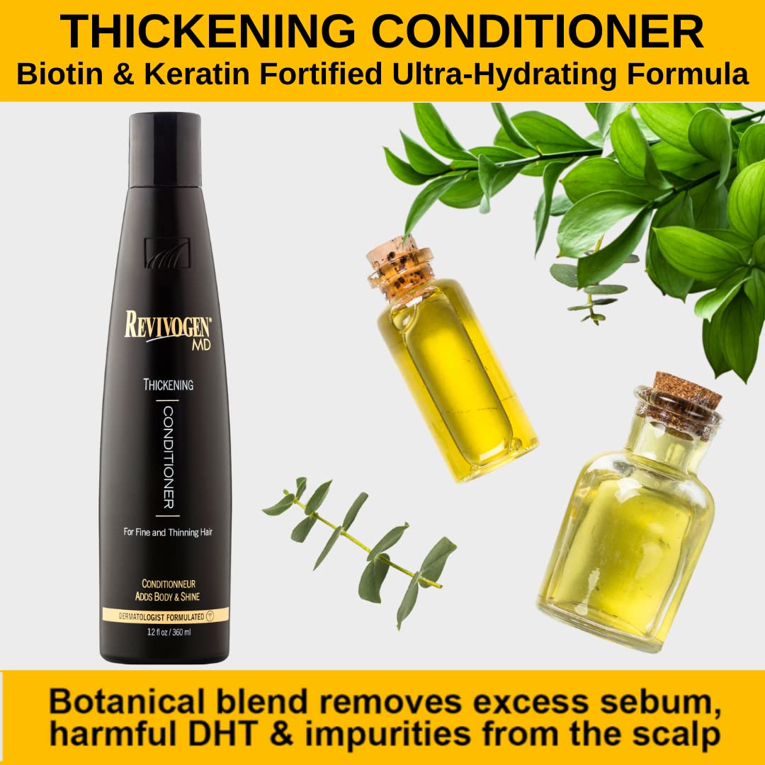 Revivogen MD Scalp Therapy Thinning Hair Solution, Shampoo & Conditioner Set Beauty & Personal Care Revivogen