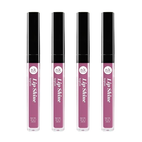 NICKA K NEW YORK Lip Shine, Cosmetics, vibrant colors, bright colors, shining lips, lip shine, long lasting (AMZ242) Beauty & Personal Care NICKA K NEW YORK