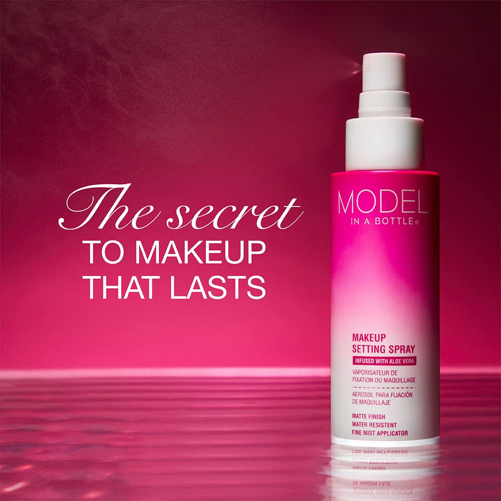 Model in a Bottle, Makeup Primer Original Setting Spray, Smooth, Matte Finish Finishing Spray, All Skin Types, 3.4 oz - 1 Pack Beauty & Personal Care Model in a Bottle