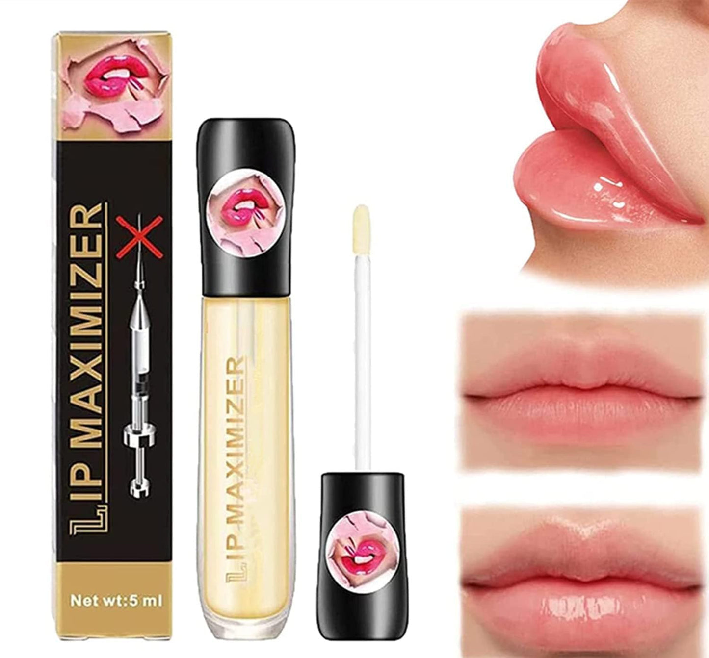 Kayswang Vitamin E Lip Plumping Serum Lip Hyaluronic Lip Plumper Instant Lip Filler for Moisturize Eliminate Dryness Wrinkles Enhances Plump Gloss Beauty and Personal Care Kayswang