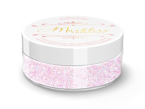 MARBLERS Glitter Mica Powder [Tinkerbell] 0.14oz (4g) | Glitter Mica | Highly Pigmented | Non-Toxic, Vegan, Cruelty-Free | Eyeshadow, Body Butter Beauty & Personal Care MARBLERS