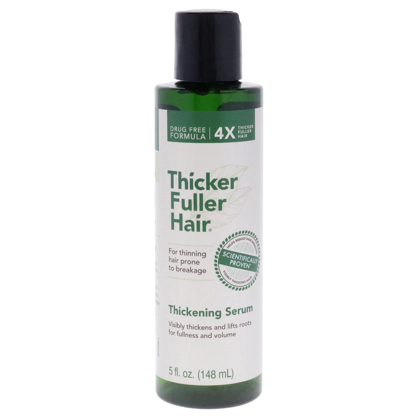 Thicker Fuller Hair Thickening Serum - Thinning Hair Treatment - Hair Volumizer Serum with Natural Ingredients - Fights Breakage - 5 oz Beauty & Personal Care Thicker Fuller Hair