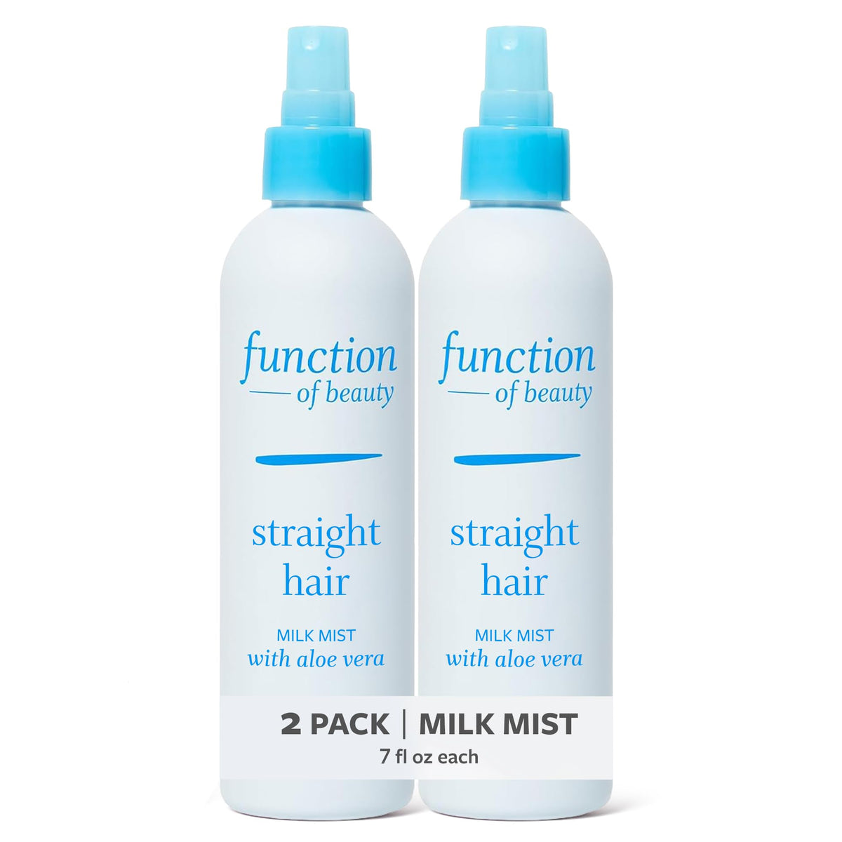 Function of Beauty Straight Leave In Hair Conditioner - Anti-Frizz, 2-Pack